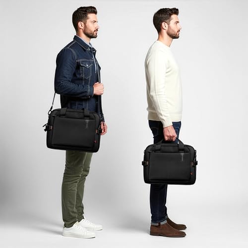 Maletín messenger para laptop hasta 16 pulgadas negro miniatura 5