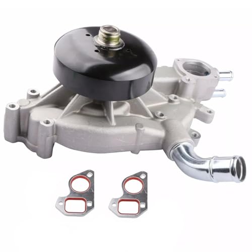 Image of Maxfavor Water Pump with Thermostat 45005 AW5104 for 1999-2006 Chevy Express Tahoe Avalanche Silverado Suburban 1500 2500 3500 Trailblazer SSR W3500 W4500 Tiltmaster 4.8L 5.3L 6.0L Engine Water Pump