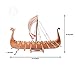 Old Modern Handicrafts Collectible Wood Drakkar Viking Wooden Boat Model - Made from Premium Quality Wood - 25.0L x 7.0W x 20.0H Inches