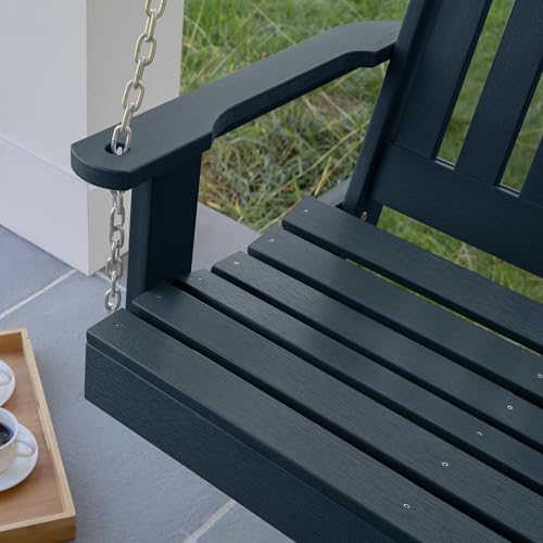Image of Highwood Lehigh Porch Swing, 4 Feet, Federal Blue