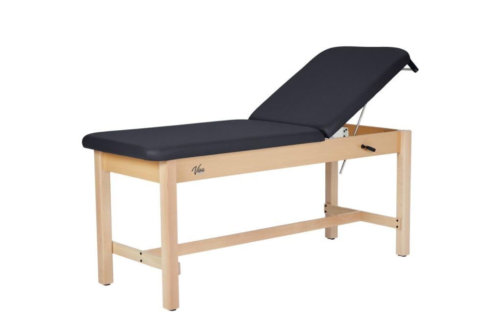 Aristo H-Brace Tilted Treatment Table, 500 lbs Weight Capacity, Black