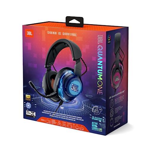 Quantum ONE Cuffie Gaming Over-Ear con Cavo USB, Headset Gioco con Microfono, QuantumSPHERE 360 con Sensori di Movimento della Testa, compatibilità Multipiattaforma PC, PS e Xbox, Nero - Cuffia gaming - Immagine 5