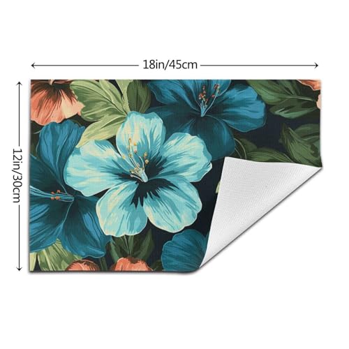 Set de table fleur d hibiscus lot de 4 pour salle a manger - 3