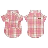 Small pet Plaid Shirt, Retro British Design Style, Suitable for Small Dogs and Cats, Soft and Breathable Daily Home wear