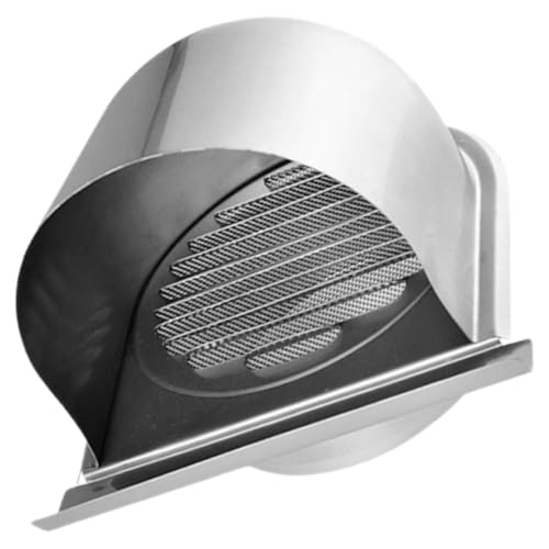 Ipetboom Rejilla de Ventilación de Acero Inoxidable 304 U-Shaped 100 MM para Campana Extractora Tapa de Ventilación Exterior Resistente Lluvia y Viento para Paredes Cubierta para Estufa