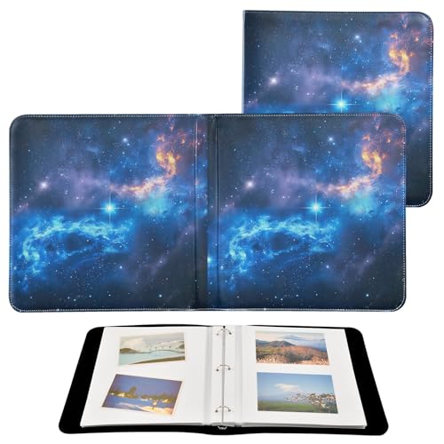 Álbum de Fotos Autoadhesivo DIY, Álbum de Recortes con Anillas de 3 Argollas, Libro de Fotos Galaxy Soñador, 40 Páginas, Tamaño 8x10 para Guardar Recuerdos miniatura 2