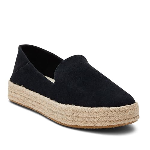 Image of TOMS Women's Carolina Slip-on Espadrille, Leather Upper