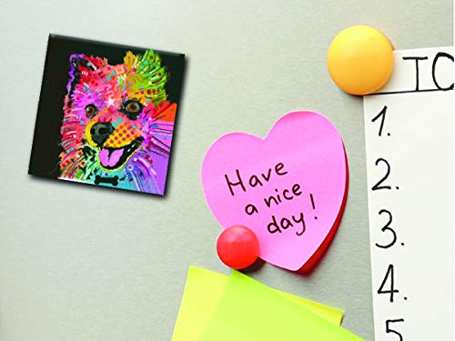 Enjoy It Pet Magnet, Pomeranian Featuring The Pop Art Of Dean Russo - Measures 2.5" #TOP1