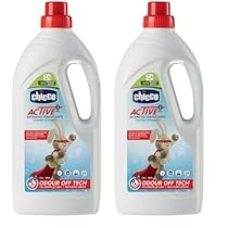 Artsana Chicco Baby Protection Detersivo Bucato Igienizzante per i vestiti del bambino e della famiglia, abbatte gli Odori, 0+ Mesi – 1.5 L (Confezione da 2)
