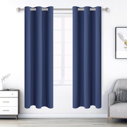 La Mejor Selección de Cortina azul , listamos los 10 mejores. 49 Cortinas Blackout para Recamara 2 Paneles,160*106 cm Cortinas Opacas,Aislamiento Térmico y Reductor de Ruido,Suave 100% Poliéster Cortinas para Ventanas con Ojales,Apto para...
