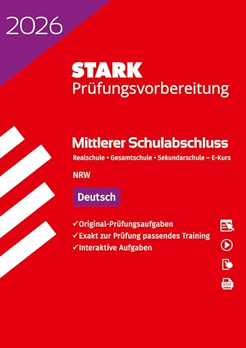 STARK Deutsch E-Kurs - Mittlerer Schulabschluss (MSA) 2026 NRW - Prüfungsvorbereitung (Abschlussprüfungen)