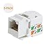 Produktbild CableCreation RJ45-Koppler 5-Pack Cat6 / RJ45 Keystone Modulverbinder, rj45 Kupplung, Weiß