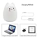 MOKOQI Timer Soft Silicone Night Light Rechargeable+Remote Control Nursery Colored Christmas Night Lamp Gifts for Baby Children Girls Bedroom Table Light BPA-Free(Remote Control Soft Cat)…