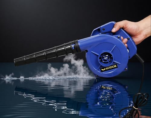 Image of AVIDOR Electric Air Blower, 700W Powerful Handheld Blower, Blue and Black, Professional Dust Cleaning Tool