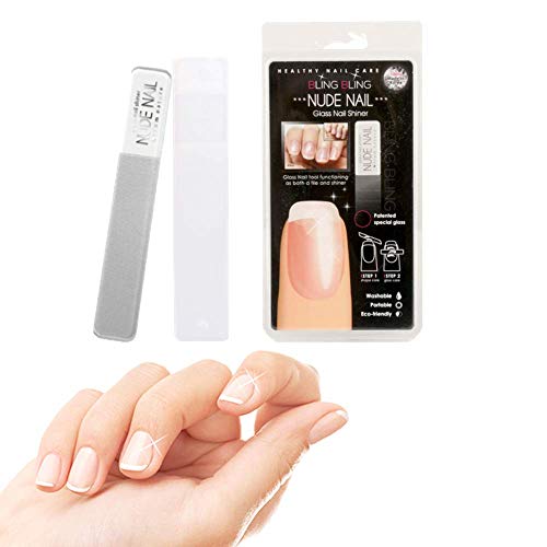 Dains Professionelle Glas-Nagelfeile mit Etui, 1EA | Kristallnagelfeile für natürliche und Acryl-Kunstnägel | Maniküre…