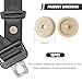 JNXIJ 10 Sets Seat Belt Button Stop, Snap-on Safety Belt Stopper Kit Prevent Buckle from Sliding Down, Plastic Seatbelt Stopper Button Interior Accessories for Cars Trucks SUVs (Beige)