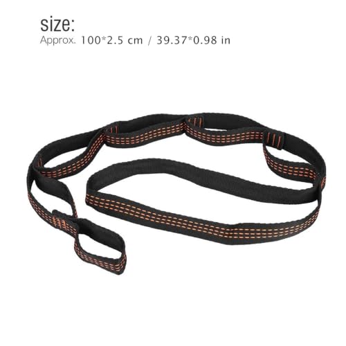 Arbre suspendu hamac sangles réglables 1.5m 11 loops pour corde escalade