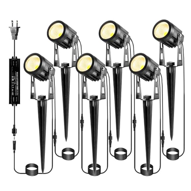 Outdoor LED Landscape Lighting 3W 2700K Landscape Spotlights 6 Pack