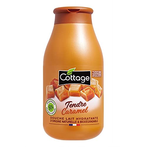 COTTAGE - Doccia Latte Caramello - 97% Ingredienti Naturali - Idratazione Corpo - Formato 250 ml - Set di 4
