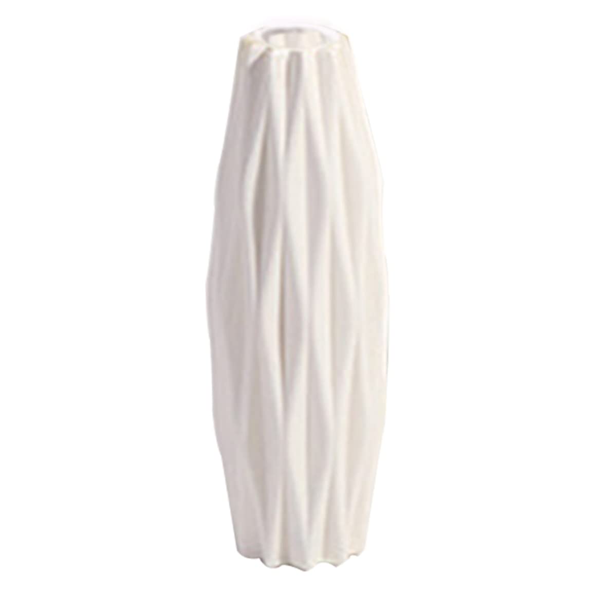 Vases en plastique pour fleurs incassables design moderne blanc E