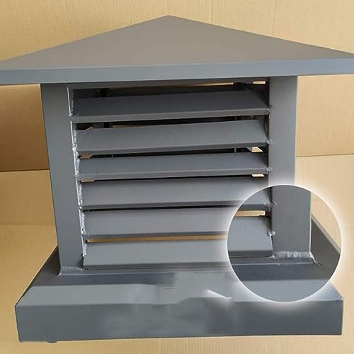 Capuchon coupe-vent en aluminium pour cheminée et toit de maison - 4