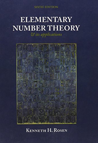 Elementary Number Theory (6th Edition) (Featured Titles for Number Theory) by Rosen, Kenneth H. Published by Pearson 6th (sixth) edition (2010) Hardcover
