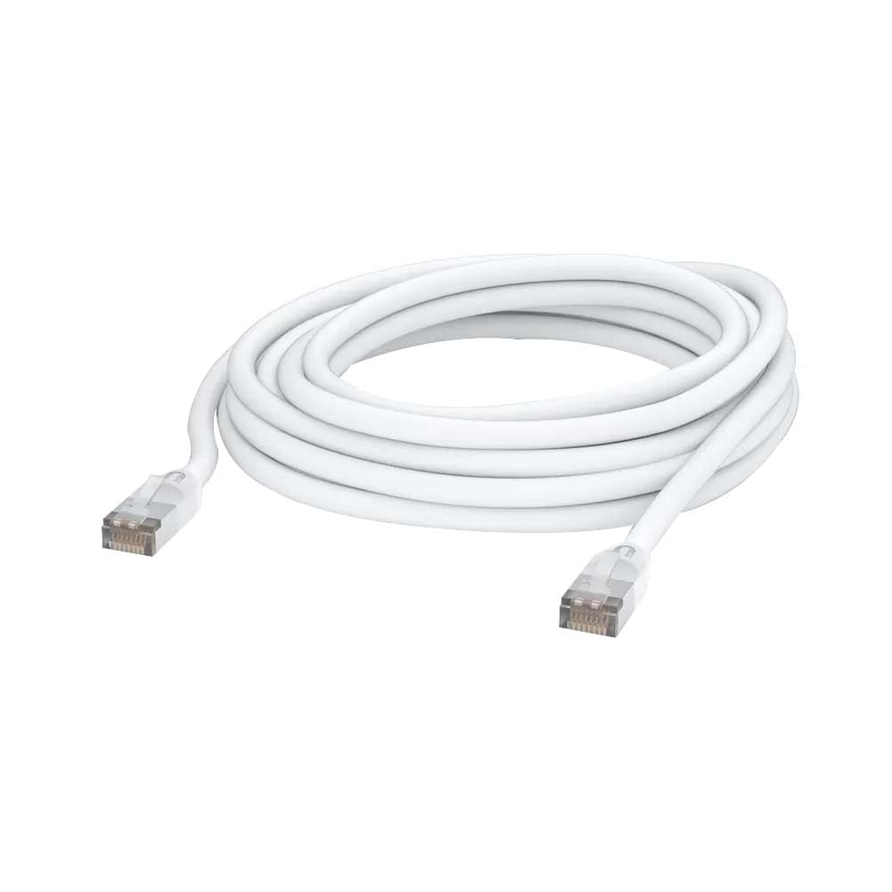 UBIQUITI Patch Cable Outdoor 8M White, All-Weather, RJ45 Ethernet Cable, Category 5e, Weatherproof