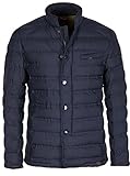 Label-Applikation aus Leder Grimada Herren leichte Steppjacke in Daunen-Optik KINGSWIND mit Stehkragen (XS, blau)