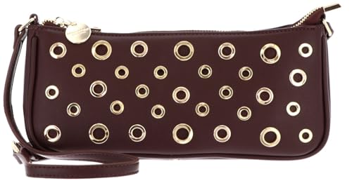Vinje Pochette Bag Seidenfelt Manufaktur Oxblood Gold - Sac à main élégant pour femme