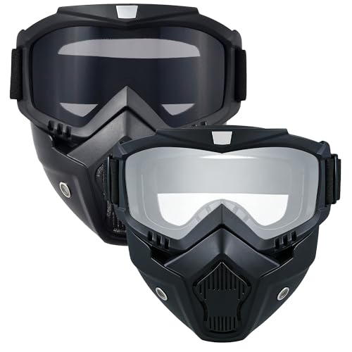 Image of Motorcycle Face Mask Full Face,Dirt Bike Goggles Motocross, ATV, Offroad, Riding Racing Goggles for Men Women