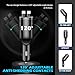Upgraded Retractable Car Charger Adapter,3-Port & 2-Cable Car Phone Charger with 30W PD Fast Charging Cable & Voltage Display,5 in 1 Type C and USB Cars Chargers Adapter