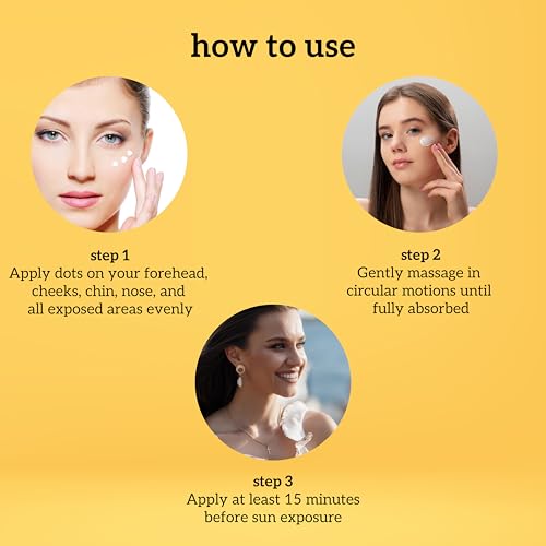 Image of inatur Vitamin C Sunscreen + Moisturizer SPF 50 PA++++ | Water Resistant & Lightweight | No White Cast | UVA & UVB Defense | Skin Brightening & Hydrating | For All Skin Types | Men & Women | 50ml