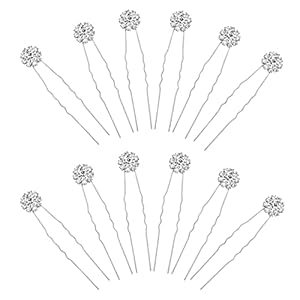 Kinbom A24036 Szpilki do Włosów Ślubne 12 szt.