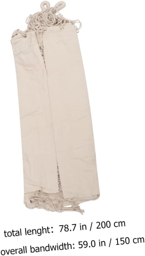 1pair Garden Tassel Hammock Swing Large Canvas Double Hammock for Camping Hiking Includes Hanging Rope Storage Bag Comfortable for Family Friends