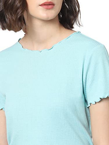 Image of ONLY Women's Polyester Blend Slim Fit T-Shirt
