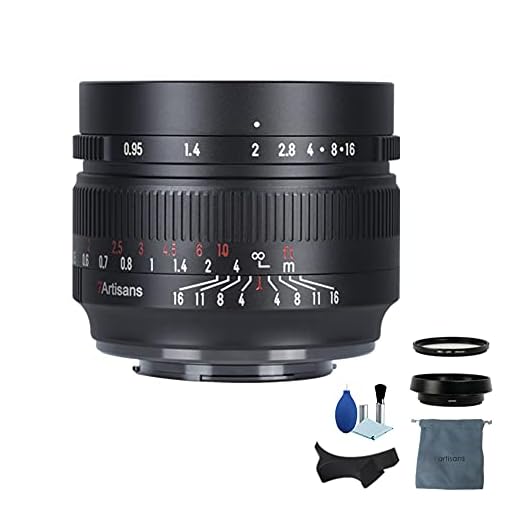 7artisans Lente APS-C de 50 mm F0.95 de gran apertura compatible con cámaras sin espejo Olympus/Panasonic de montaje 43, enfoque manual E-P1/E-P2/E-P3/E-P5 y GH1/GH2/GH3/GH4/GH5, color negro