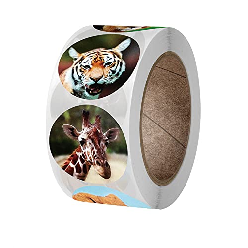 LUOXIAQIFEI 500 Piezas Pegatina Animal de Incentivo, para Bolsas de Regalo, Sobres, Invitaciones, Equipaje, Tarro de Dulces, Tazas, Manualidades Cover