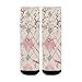 susiyo Artistic Cherry Blossom Pink Hiking Socks Boy Girls - Cushioned Crew Socks for Kids Soft, Breathable & Seamless Toe for All-Day Comfort