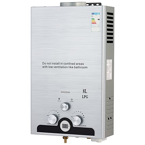 CO-Z Calentador de Agua Gas 8L Exterior
