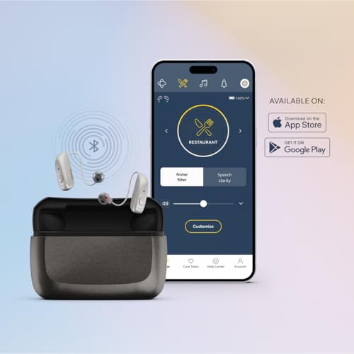 Jabra Enhance Select 500 OTC Hearing Aids, Audiology Team Care Included, Bluetooth LE Audio & Bluetooth Streaming for Calls, Music, Media (iOS/Android), Nearly Invisible & Comfortable - Silver - Image 4