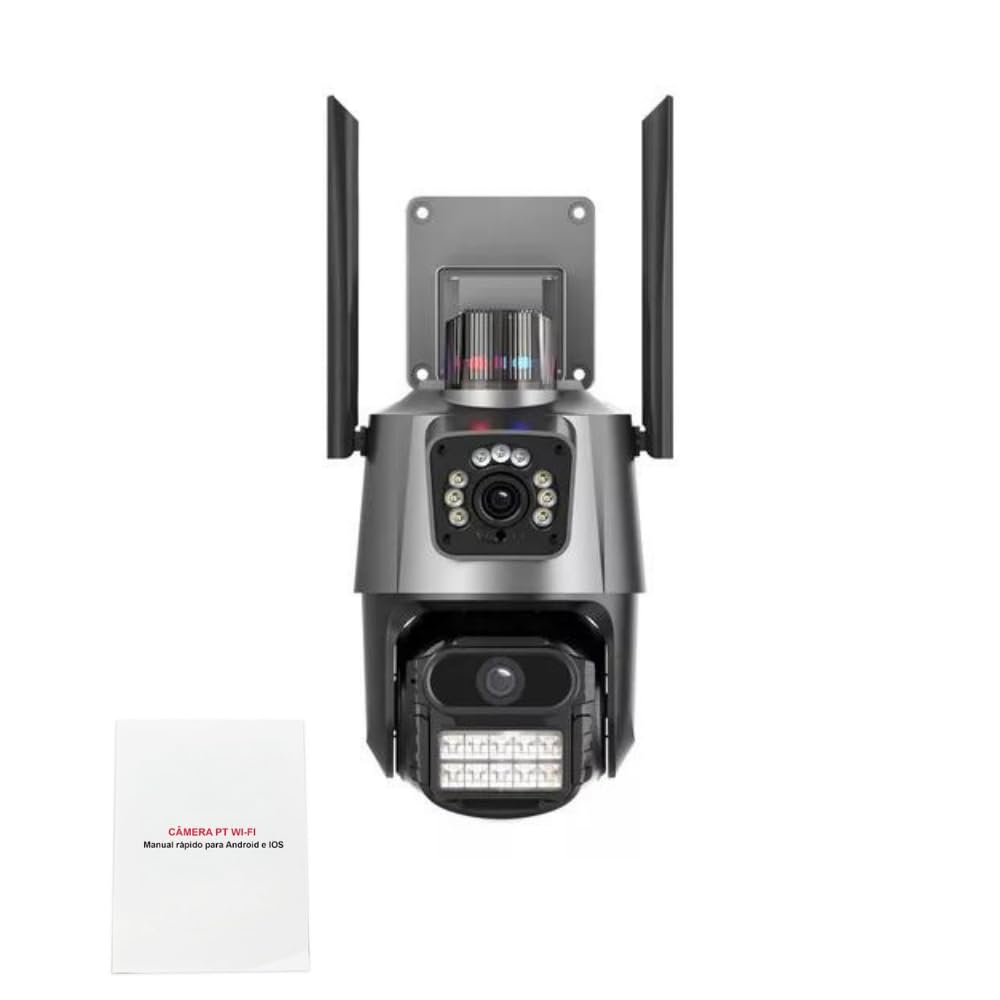 Câmera de Segurança P11 Wifi 6 mp 4K com 340° PTZ com sirene
