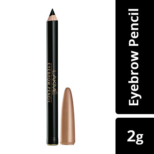 Image of LAKME Insta Eye Liner, Black, Water Resistant, Long-Lasting, 9 ml & Lakme Eyebrow Pencil, Black, 1.2g Matte Finish
