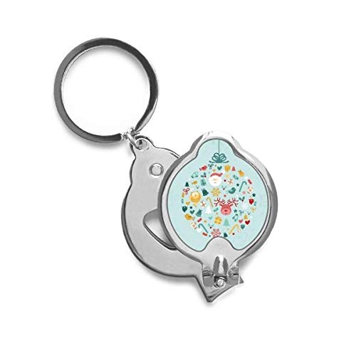 Coupe-ongles Père Noël Elk Blue Tree DIYthinker manucure de poche