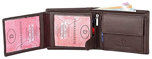 Image of WildHorn customised Gifts for Men | Personalized Leather Wallet for Mens -Name /Logo Printed on Wallet I Unique Gift Ideas for Men Boy Love Husband Employees Clients
