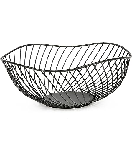 La mejor selección de Fruteros disponible en línea. 42 tazón de frutas para mostrador de cocina, cesta de frutas para cocina, soporte de frutas, encimeras, cuencos de frutas para decoración, mesa de almacenamiento (negro A)