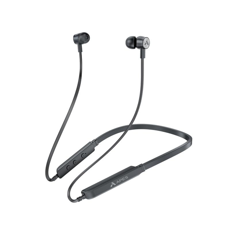 Image of APES NeckRhythm Wireless Bluetooth Neckband, 8Hrs Playtime, 10mm Drivers, Bluetooth v5.4 (Black)