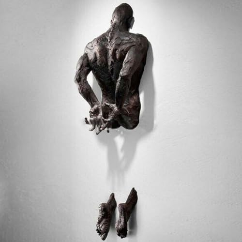 Bgiya Shackles - Bronze Abstract Wall Figure Art Sculpture thumb #2