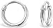 Produktbild Schmuck Ohrschmuck Ohrringe Silber 925 Creolen winzig klein für Kinder 8 x 1,2 mm mit Steckverschluss Stecker Schmuckbox