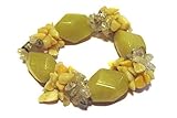  1001Kristallarmband facettiert, Serpentin-Quader,Aragon.+Prehnit-Chips