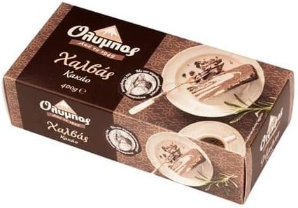 Greek Cocoa Halva by Olympos - Super-soft Greek Sesame-based snack, 400g (B08WYB55HH)